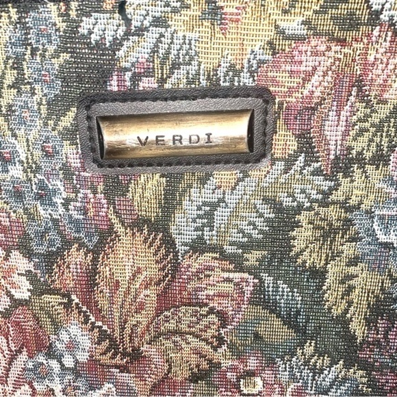 Verdi Vintage 90s Floral Tapestry Luggage matching set of 4 suit case vacation - Picture 7 of 15
